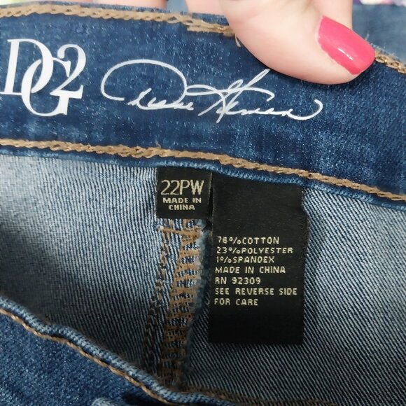 3041 Size 22PW Diane Gilman Upcycled Bell-Bottoms - Picture 5 of 5